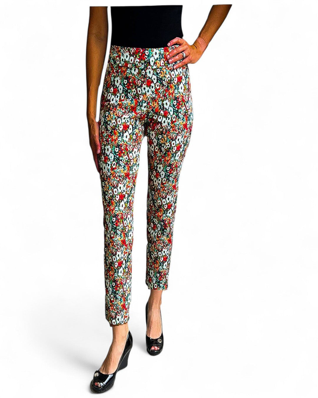 Krazy Larry P507 Pull on Pant - Mini Flowers MINI FLOWERS / 0 / P507
