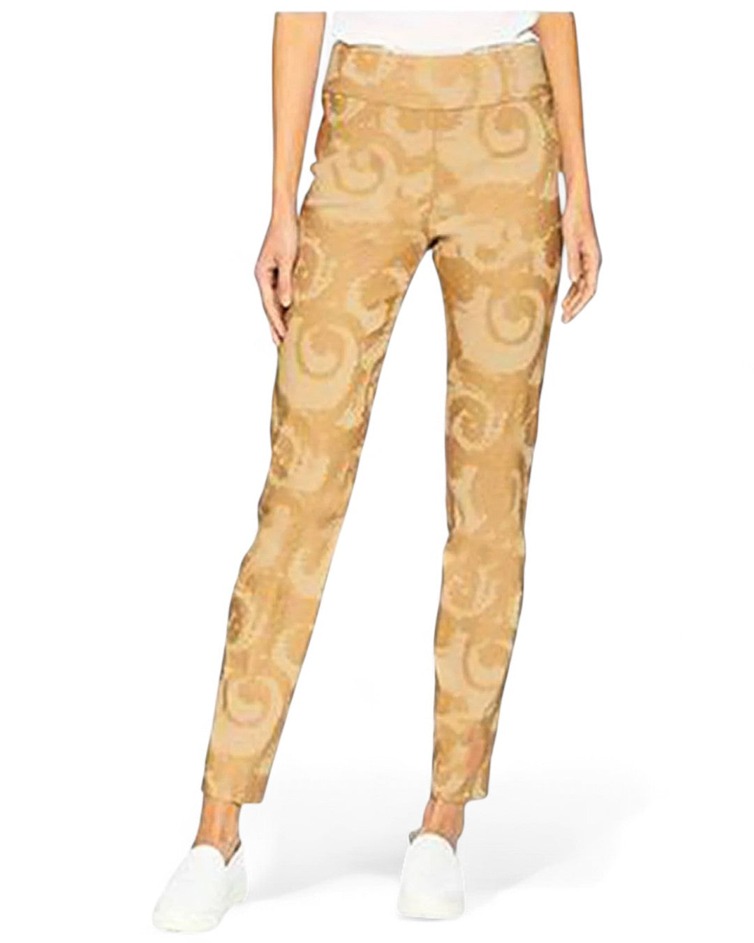 Krazy Larry P507 Pull on Pant - Taupe Swirls TAUPE SWIRLS / 0 / P507