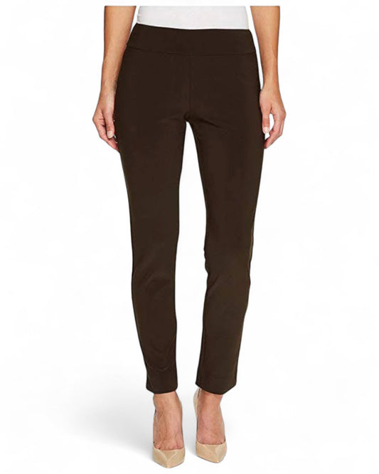 Krazy Larry P21 Microfiber Straight Leg Pant - Brown BROWN / 0 / P21
