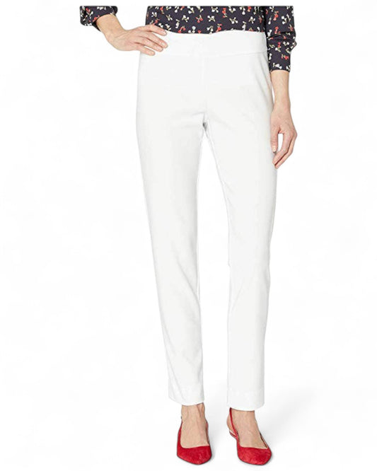 Krazy Larry P21 Microfiber Straight Leg Pant - White WHITE / 0 / P21