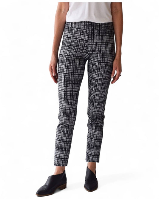 Krazy Larry P507 Pull on Pant - Black Bars BLACK BARS / 0 / P507