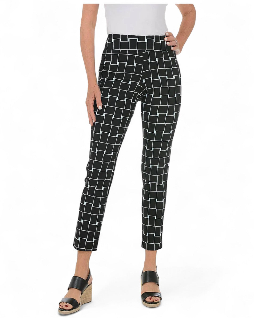 Krazy Larry P507 Pull on Pant - Black Cubed BLACK CUBED / 0 / P507