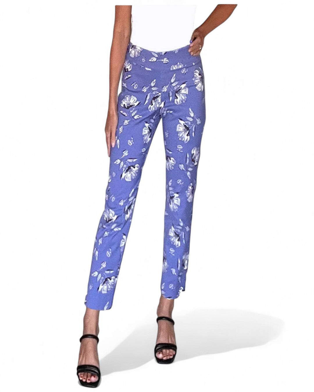 Krazy Larry P507 Pull on Pant - Lilac Flowers LILAC FLOWERS / 0 / P507