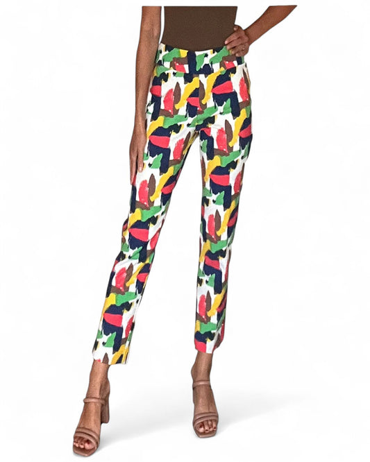 Krazy Larry P507 Pull on Pant - New Abstract NEW ABSTRACT / 0 / P507