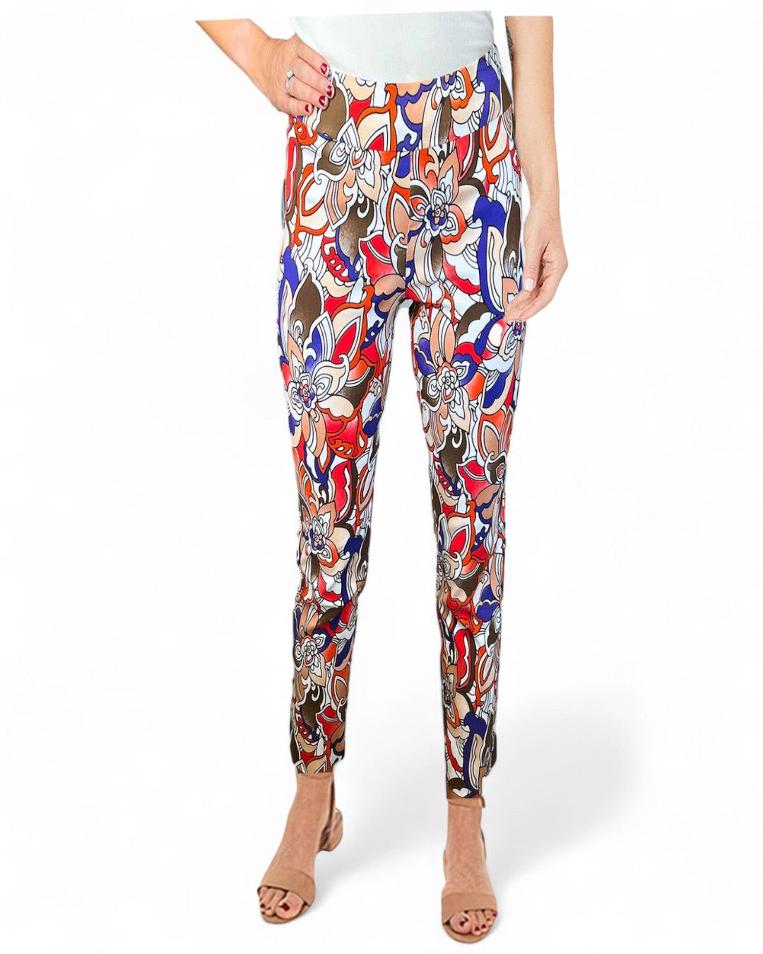 Krazy Larry P507 Pull on Pant - Orange Tropical ORANGE TROPICAL / 0 / P507