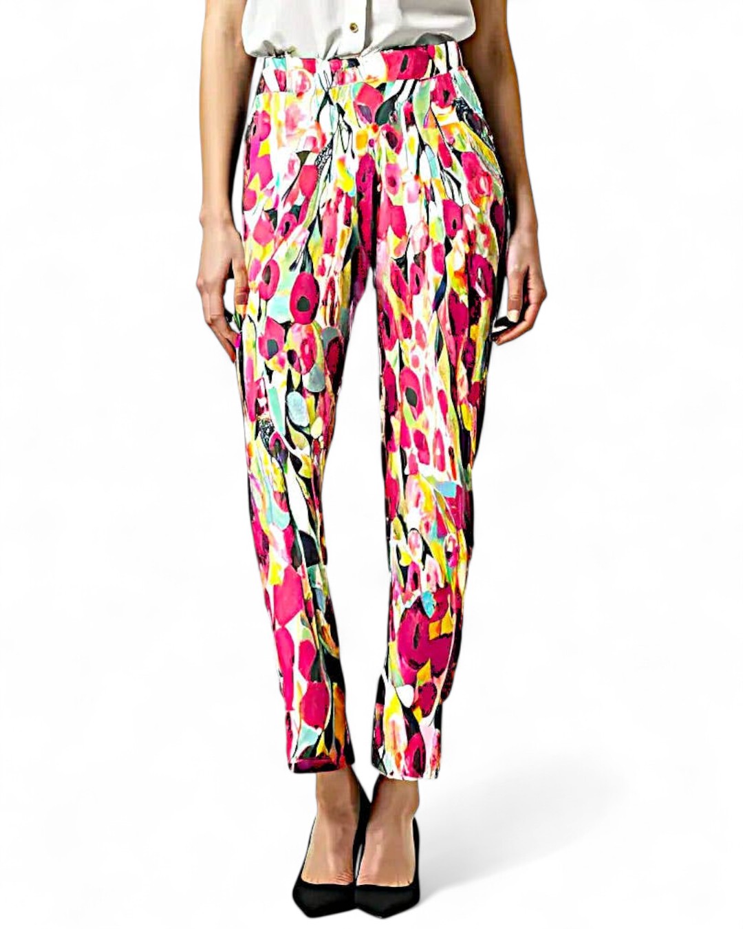 Krazy Larry P507 Pull on Pant - Pink Watercolor PINK WATERCOLOR / 0 / P507